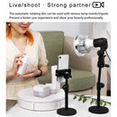 22cm Electric Rotating Display Stand Video Shooting Props Turntable, Load: 50kg, US Plug(White)