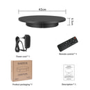 42cm Electric Rotating Display Stand Video Shooting Props Turntable, Load: 100kg, Plug-in Power, US Plug(Black)