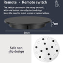 60cm Electric Rotating Display Stand Props Turntable, Load: 100kg, Plug-in Power, US Plug(Black)