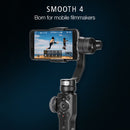 Zhiyun Smooth 4 3-Axis Handheld Gimbal Stabilizer for iPhone XR, X / XS, 8 Plus & 7 Plus, 8 & 7, Galaxy S9 / S8 / S7, and Other Smartphones(Black)
