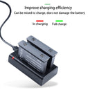 For Insta360 One X2 USB Dual Batteries Charger with USB Cable & LED Indicator Light(Black)