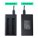For Insta360 One X2 USB Dual Batteries Charger with USB Cable & LED Indicator Light(Black)