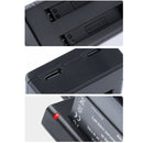 For Insta360 One X2 USB Dual Batteries Charger with USB Cable & LED Indicator Light(Black)