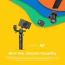 ZHIYUN YSZY010 CRANE M2 3-Axis Handheld Gimbal Wireless Camera Stabilizer with Tripod + Quick Release Plate + Storage Case for DSLR Camera and Smart Phone, Load: 720g(Black)