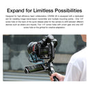 ZHIYUN YSZY017 CRANE 2S 3-Axis Handheld Gimbal Bluetooth Camera Stabilizer with Tripod + Quick Release Plate + Handle for DSLR Camera, Load: 500g (Black)