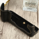 1/4 inch Thread PU Leather Camera Half Case Base for FUJIFILM X-T4 (Black)