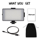 ADAI K104 104 LED 3200K / 5600K Dimmable Video Light on-Camera Photography Lighting Fill Light for Canon, Nikon, DSLR Camera