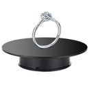 25cm 360 Degree Electric Rotating Mirror Surface Turntable Display Stand Video Shooting Props Turntable for Photography, Load 3kg, Powered by Battery(Black)