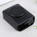 Full Body Camera Litchi Texture PU Leather Case Bag with Strap for Sony DSC-RX100M7 / RX100M6 / RX100M5 / RX100M2 (Black)