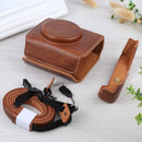 Full Body Camera Litchi Texture PU Leather Case Bag with Strap for Sony DSC-RX100M7 / RX100M6 / RX100M5 / RX100M2 (Brown)