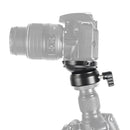 BEXIN DY-60N 3/8 inch Thread Dome Professional Tripod Leveling 360 Degree Panorama Head Base with Bubble Level & 3/8 inch Screw Adapter