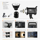 Godox MS300 Studio Flash Light 300Ws Bowens Mount Studio Speedlight(UK Plug)