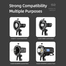 Godox S2 Speedlite S-Type Bracket Bowens Mount Flash S-type Holder Bracket (Black)