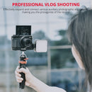 YELANGU CL9-A Camera Expansion Board Base L Plate Kit with LED Light + Tripod + Ball-head for Canon G7X2/ G7X3(Black)