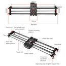 YELANGU L80TC 80cm Electrical Slide Rail Track with 2.4GHz Remote Control for SLR Cameras / Video Cameras (Black)