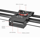 YELANGU L80TC 80cm Electrical Slide Rail Track with 2.4GHz Remote Control for SLR Cameras / Video Cameras (Black)
