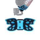 Butterfly Helmet Mount Adapter for GoPro HERO10 Black / HERO9 Black / HERO8 Black /7 /6 /5 /5 Session /4 Session /4 /3+ /3 /2 /1, DJI Osmo Action, Xiaoyi and Other Action Cameras(Blue)