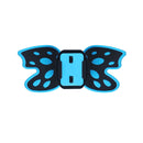 Butterfly Helmet Mount Adapter for GoPro HERO10 Black / HERO9 Black / HERO8 Black /7 /6 /5 /5 Session /4 Session /4 /3+ /3 /2 /1, DJI Osmo Action, Xiaoyi and Other Action Cameras(Blue)