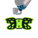 Butterfly Helmet Mount Adapter for GoPro HERO10 Black / HERO9 Black / HERO8 Black /7 /6 /5 /5 Session /4 Session /4 /3+ /3 /2 /1, DJI Osmo Action, Xiaoyi and Other Action Cameras(Fluorescent Green)