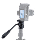 Fotopro MH-2A Aluminum Alloy Heavy Duty Video Camera Tripod Action Fluid Drag Head with Sliding Plate for DSLR & SLR Cameras (Black)