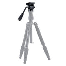 Fotopro MH-2A Aluminum Alloy Heavy Duty Video Camera Tripod Action Fluid Drag Head with Sliding Plate for DSLR & SLR Cameras (Black)