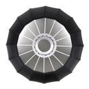 Godox P90L Diameter 90cm Parabolic Softbox Reflector Diffuser for Studio Speedlite Flash Softbox (Black)
