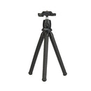 Fotopro RM-80 Mini Desktop Tripod Mount + MH-8 Ball Head with 1/4 inch Screw & Phone Clamp(Black)