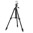 Fotopro X1 4-Section Folding Legs Tripod Mount with U-Shape Three-Dimensional Tripod Head & Phone Clamp for DSLR & Digital Camera, Adjustable Height: 39-122.5cm (Black)