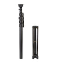 Fotopro TL-960 Foldable 5 Sections 1.56m Height Tripod Mount Holder for Vlogging Video Light Live Broadcast Kits (Black)