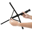 Fotopro TL-960 Foldable 5 Sections 1.56m Height Tripod Mount Holder for Vlogging Video Light Live Broadcast Kits (Black)