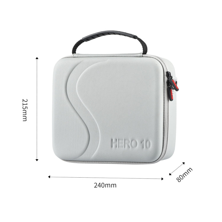 STARTRC Portable Shockproof Waterproof PU Case for GoPro HERO10 Black / HERO9 Black (Grey)