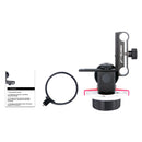 YELANGU F0 Camera Follow Focus with Gear Ring Belt for Canon / Nikon / Video Cameras / DSLR Cameras (Red)