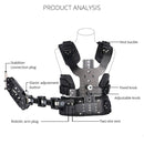 YELANGU B200 Single Shock-absorbing Arm Stabilizer Vest Camera Support System for DSLR & DV Digital Video Cameras(Black)