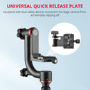 YELANGU A201 360 Degree Horizontal Gimbal Tripod Head for DV and SLR Cameras (Black)