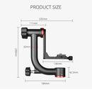 YELANGU A201 360 Degree Horizontal Gimbal Tripod Head for DV and SLR Cameras (Black)