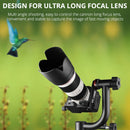 YELANGU A201 360 Degree Horizontal Gimbal Tripod Head for DV and SLR Cameras (Black)