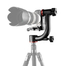 YELANGU A202 360 Degree Carbon Fiber Horizontal Gimbal Tripod Head for DV and SLR Cameras (Black)