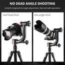 YELANGU A202 360 Degree Carbon Fiber Horizontal Gimbal Tripod Head for DV and SLR Cameras (Black)