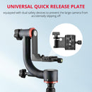 YELANGU A203 Carbon Fiber Hanging Horizontal Gimbal Tripod Head for DV and SLR Cameras (Camouflage)