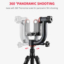 YELANGU A203 Carbon Fiber Hanging Horizontal Gimbal Tripod Head for DV and SLR Cameras (Camouflage)