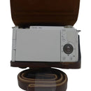 Full Body Camera PU Leather Case Bag for Sony ZV-E10(Coffee)