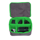 HU107513 Portable Waterproof Scratch-proof Abrasive Material Outdoor Sports Sling Shoulder Bag Handbag DSLR Camera Bag Phone Bag with Adjustable Detachable Shoulder Strap for GoPro, SJCAM, Nikon, Cano ... Samsung, Huawei, Size: 25.5 x 20.5 x 29 cm(Green)