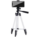 Live Broadcast Tripod 4-Section Folding Legs Aluminum Alloy Tripod Mount with U-Shape Three-Dimensional Tripod Head for DSLR & Digital Camera, Adjustable Height: 35-106cm
