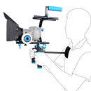 YELANGU D102 Dual-Handle Camera Shoulder Rig Mount Kit with Matte Box & Follow Focus