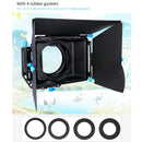 YELANGU M2 Professional Digital Matte Box Lens Hood for Video Camcorder / DSRL (Black)
