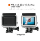 45m Waterproof Housing Protective Case + Touch Screen Back Cover for GoPro NEW HERO /HERO6 /5, with Buckle Basic Mount & Screw, No Need to Remove Lens (Transparent)