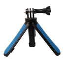 Multi-functional Foldable Tripod Holder Selfie Monopod Stick for GoPro HERO9 Black / HERO8 Black / HERO7 /6 /5 /5 Session /4 Session /4 /3+ /3 /2 /1, Insta360 ONE R, DJI Osmo Action and Other Action Cameras, Length: 12-23cm(Blue)