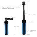 Multi-functional Foldable Tripod Holder Selfie Monopod Stick for GoPro HERO9 Black / HERO8 Black / HERO7 /6 /5 /5 Session /4 Session /4 /3+ /3 /2 /1, Insta360 ONE R, DJI Osmo Action and Other Action Cameras, Length: 12-23cm(Blue)