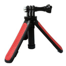 Multi-functional Foldable Tripod Holder Selfie Monopod Stick for GoPro HERO9 Black / HERO8 Black / HERO7 /6 /5 /5 Session /4 Session /4 /3+ /3 /2 /1, Insta360 ONE R, DJI Osmo Action and Other Action Cameras, Length: 12-23cm(Red)