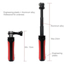 Multi-functional Foldable Tripod Holder Selfie Monopod Stick for GoPro HERO9 Black / HERO8 Black / HERO7 /6 /5 /5 Session /4 Session /4 /3+ /3 /2 /1, Insta360 ONE R, DJI Osmo Action and Other Action Cameras, Length: 12-23cm(Red)